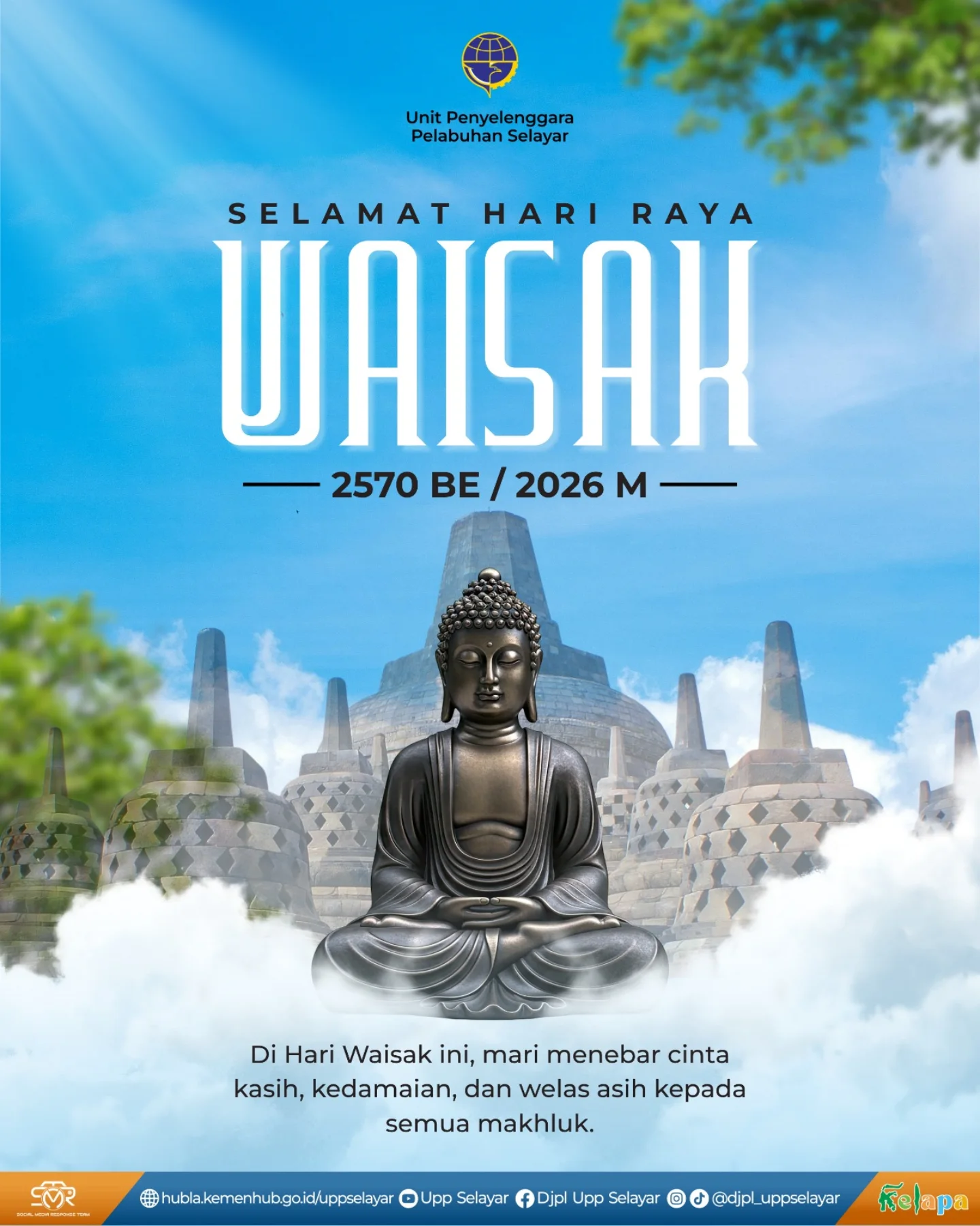 Selamat Hari Raya Waisak 2570 BE / 2026 M